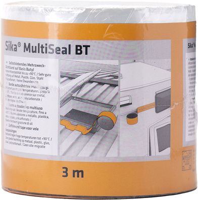 SikaMultiSeal BT 3m x10cm, grau Butyl-Dichtband