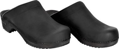 Sanita Offener Clog Wood-Christian Open Black