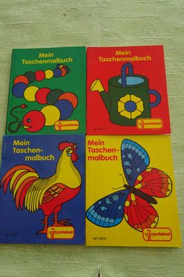 4x Pestalozzi Mein Taschenmalbuch Wolfgang Schleicher ab 4 Jahren -neuwertig