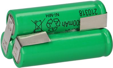 3,6V 1600mAh Akkupack Mignon AA Industrie-Akkus NiMH mit Lötfahne Akku Pyramide