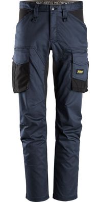 Snickers Workwear AllroundWork Stretch Arbeitshose ohne Kniepolster Navy/Schwarz