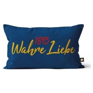 Eintracht Braunschweig Kordelkissen Wahre Liebe Fussball Gelb-45x26cm