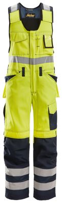 Snickers Hi-Vis Kombi-Arbeitshose m. Holstertaschen, Kl. 2, EN 14404, 20471 HV-Gel