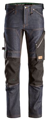 Snickers FlexiWork Denim Arbeitshose, EN 14404 Denim-Schwarz