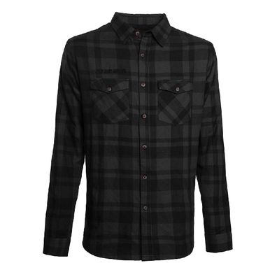 WCC West Coast Choppers Flannel La Bomba Herringbone Grey/Black