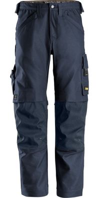 Snickers Workwear AllroundWork Canvas+ Stretch Arbeitshose Navy