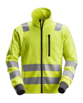 Snickers AllroundWork Hi-Vis Arbeitsjacke m. Reißverschluss, Kl. 2/3, EN 20471 Hi