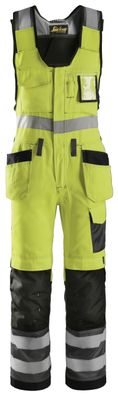 Snickers Hi-Vis Kombi-Arbeitshose m. Holstertaschen, Kl. 2, EN 14404, 20471 HV-Gel