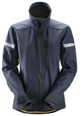 Snickers Damen AllroundWork Softshell Arbeitsjacke Navy-Schwarz