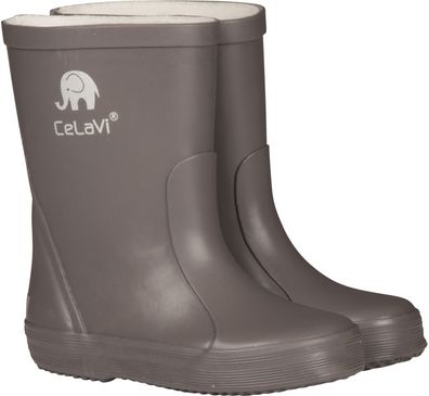 Celavi Kinder Gummistiefel Basic Wellies Solid Grey