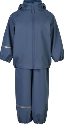 CeLaVi Kinder Regenset Basic Rainwear Set Recycle PU China Blue