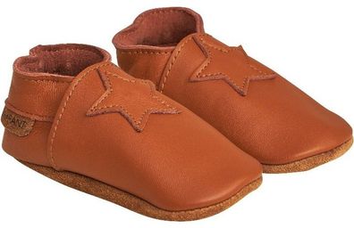 En Fant Kinder Elastischer Hausschuh E813115-Leather Brown