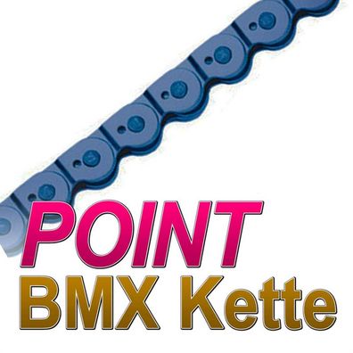 Point BMX Kette 1/2 x 1/8 | 102Glieder Fahrradkette Chain BIKE blau