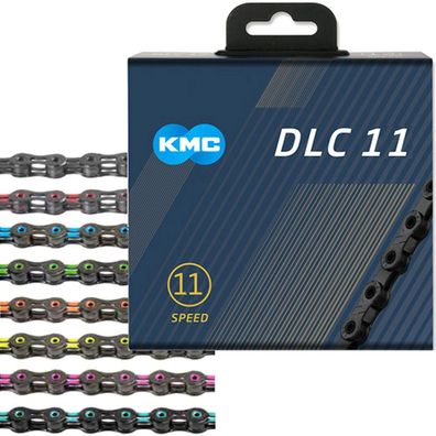 KMC Kette DLC11 Box 303522 118 Glieder schwarz türkis