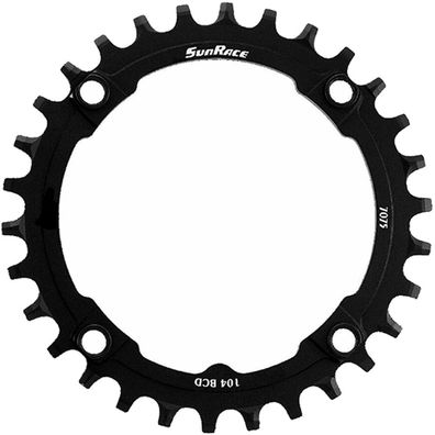 SunRace Kettenblatt CRMX04 Narrow Wide 34Z schwarz, Ø = 104mm, 11-fach schwarz