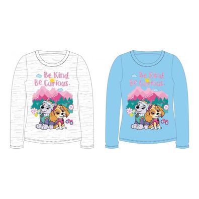 PAW Patrol Langarm- Shirt für Mädchen | 'Be Kind. Be Curious.' | Skye & Everest