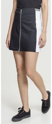 Urban Classics Rock Ladies Zip College Skirt Black/White