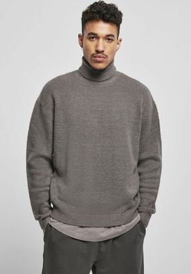 Urban Classics Sweatshirt Oversized Roll Neck Sweater Asphalt