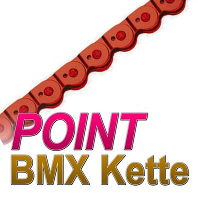 Point BMX Kette 1/2 x 1/8 | 102Glieder Fahrradkette Chain BIKE rot NEU