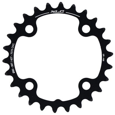 XLC Kettenblatt CR-A22 Ø80mm f. Sram 2x10 speed 26Z