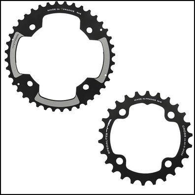 Specialites TA Kettenblatt Cross 26 / Ø 80 innen schwarz Fahrrad Ritzel