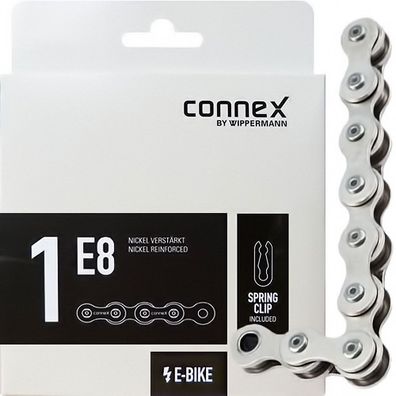 Connex Kette 1/2 x 1/8 1E8 Nickel 132Glieder Karton Fahrrad