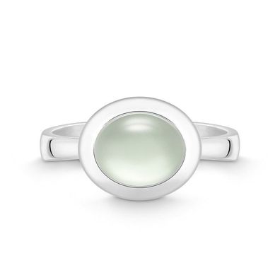 QUINN - Ring - Damen - Silber 925 - Edelstein - Prasiolith - Weite 56 - 21515635