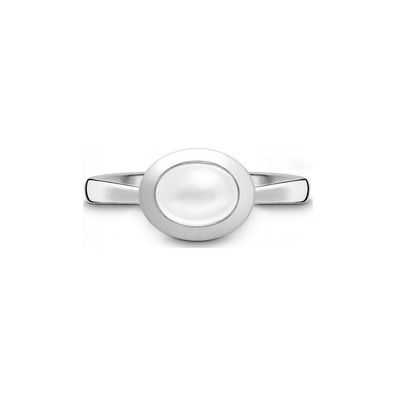 QUINN - Ring - Damen - Silber 925 - Edelstein - Mondstein - Weite 56 - 2151369