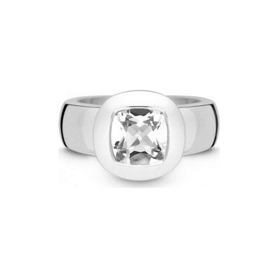 QUINN - Ring - Damen - Silber 925 - Edelstein - Weißtopas - Weite 56 - 21003620