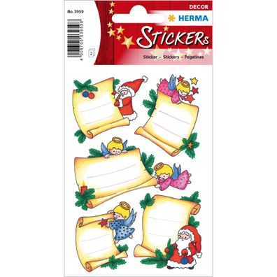 HERMA Weihnachts-Sticker DECOR "Weihnachtsbriefe", Widmung