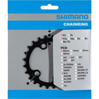 Shimano Kettenblatt SLX FC-M7000 24 Ø 64 innen schwarz