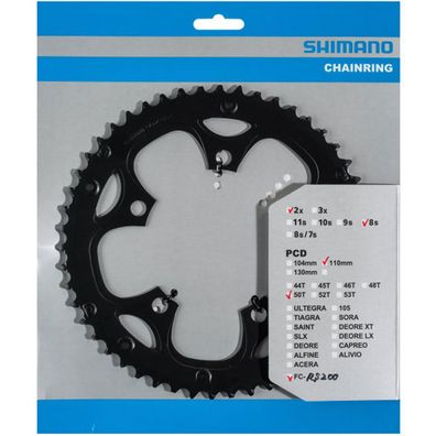 Shimano Kettenblätter FC-RS200 50 Zähne für KSR 110mm Fahrrad