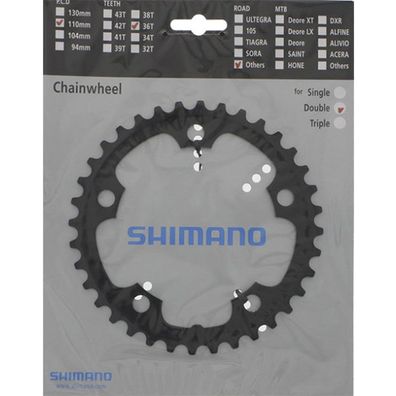 Shimano Kettenblätter Road FC-CX50 36 Zähne 110mm Aluminium schwarz Fahrrad