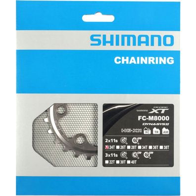 Shimano Kettenblätter DEORE XT FC-M8000 2f. 24Z. BB f. 34-24Z. Alu