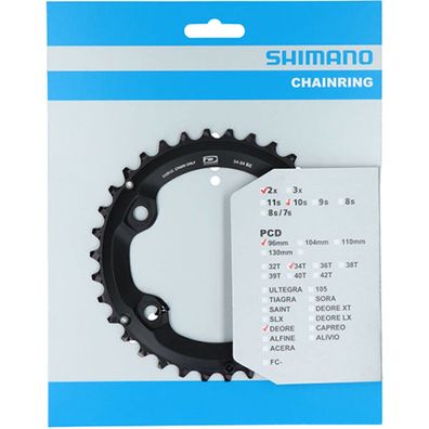 Shimano Kettenblatt Deore FC-M6000-2 34 Ø 96 außen schwarz