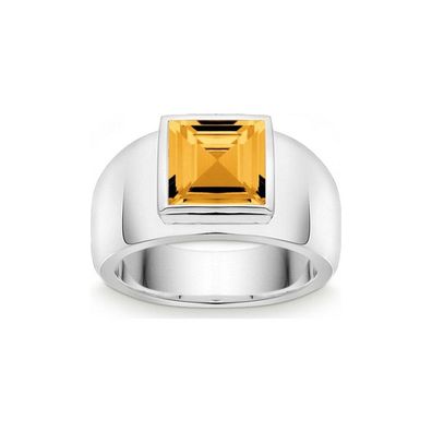 Quinn - Silberring mit Citrin - 021813611 - Weite 56