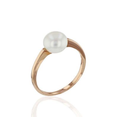 Luna-Pearls - 008.0449 - Ring - Damen - 585 Rotgold - Süßwasser-Zuchtperle 8-8.5mm