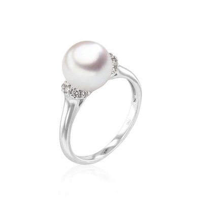 Luna-Pearls - 005.1071 - Ring - Damen - 750 Weißgold - Akoya-Zuchtperle 8.5-9mm