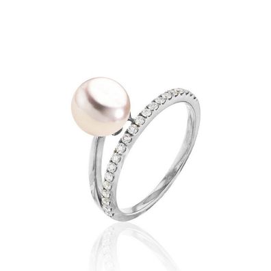 Luna-Pearls - 005.1048 - Ring - Damen - 750 Weißgold - Akoya-Zuchtperle 7.5-8mm