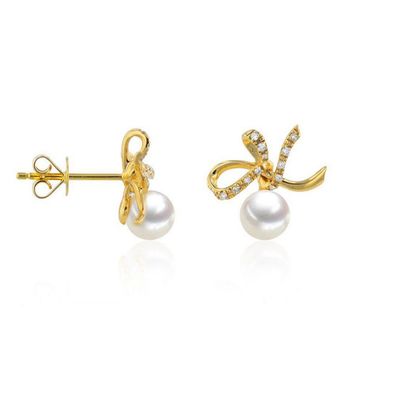 Luna-Pearls - 312.1678 - Ohrstecker - Damen - 585 Gelbgold - Brill. H-SI 0.09ct