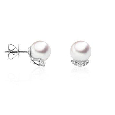 Luna-Pearls - 312.1613 - Ohrstecker - Damen - 750 Weißgold - Brill. H-SI 0.125ct