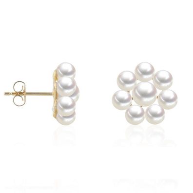 Luna-Pearls - 311.2092 - Ohrstecker - Damen - 585 Gelbgold - Süßwasser-Zuchtperle