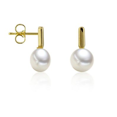 Luna-Pearls - 311.2044 - Ohrstecker - Damen - 585 Gelbgold