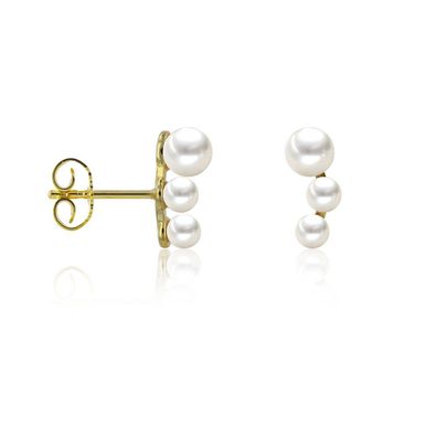 Luna-Pearls - 311.2040 - Ohrstecker - Damen - 585 Gelbgold