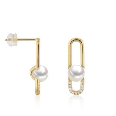 Luna-Pearls - 312.1670 - Ohrhänger - Damen - 750 Gelbgold - Brill. H-SI 0.10ct