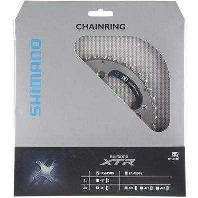 Shimano Kettenblätter XTR FC-M980 2-fach 38 Zähne AH 104mm Aluminium silber sz