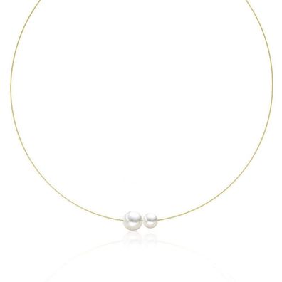 Luna-Pearls - 216.0919 - Halsreif - Damen - 750 Gelbgold