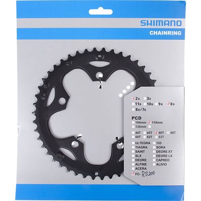 Shimano Kettenblätter FC-RS200 46Z. 110mm Fahrrad