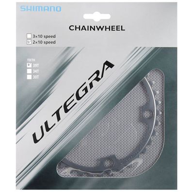 Shimano Kettenblätter Ultegra FC-6700 39 Zähne B 130mm Aluminium silber Fahrrad