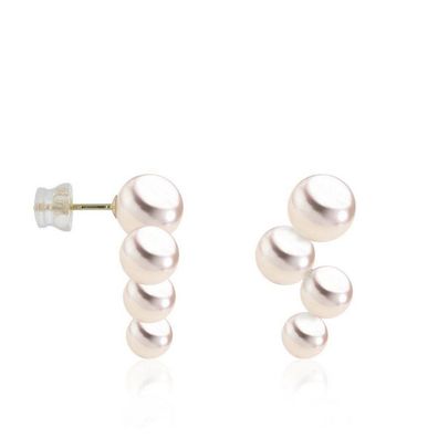 Luna-Pearls - 310.0838 - Ohrstecker - Damen - 750 Gelbgold - Akoya-Zuchtperle 5-8mm